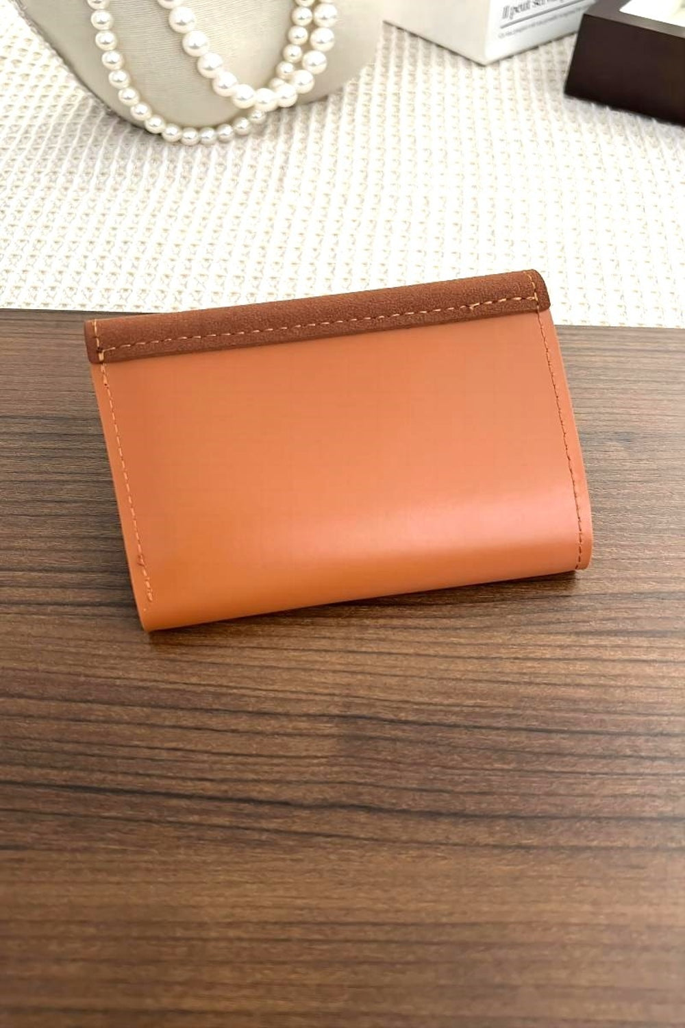V point Compact Trifold Wallet