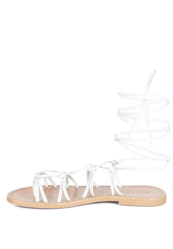 BAXEA HANDCRAFTED TIE UP STRING FLATS