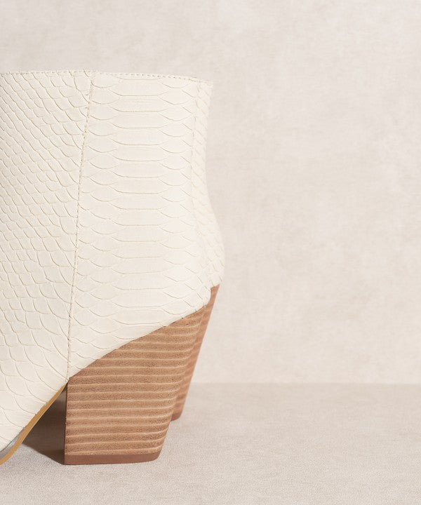 Elegant Solid Sonia - Western Ankle Boots