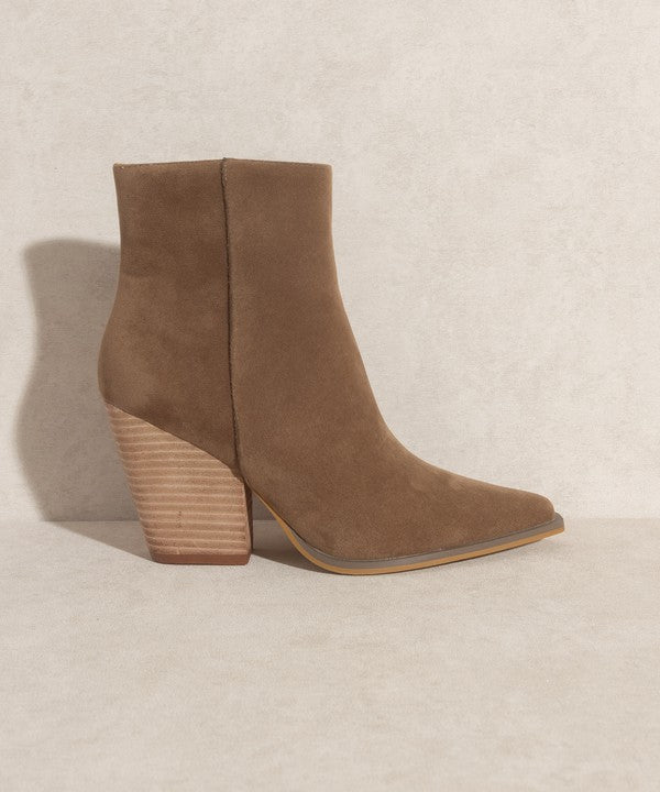 Elegant Solid Sonia - Western Ankle Boots