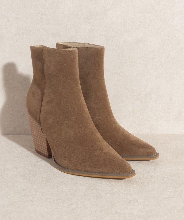 Elegant Solid Sonia - Western Ankle Boots