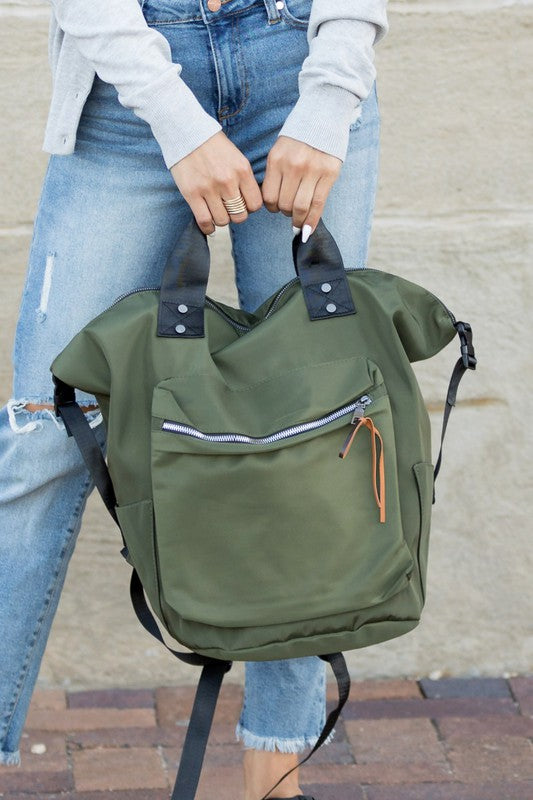Everyday Square Backpack Tote