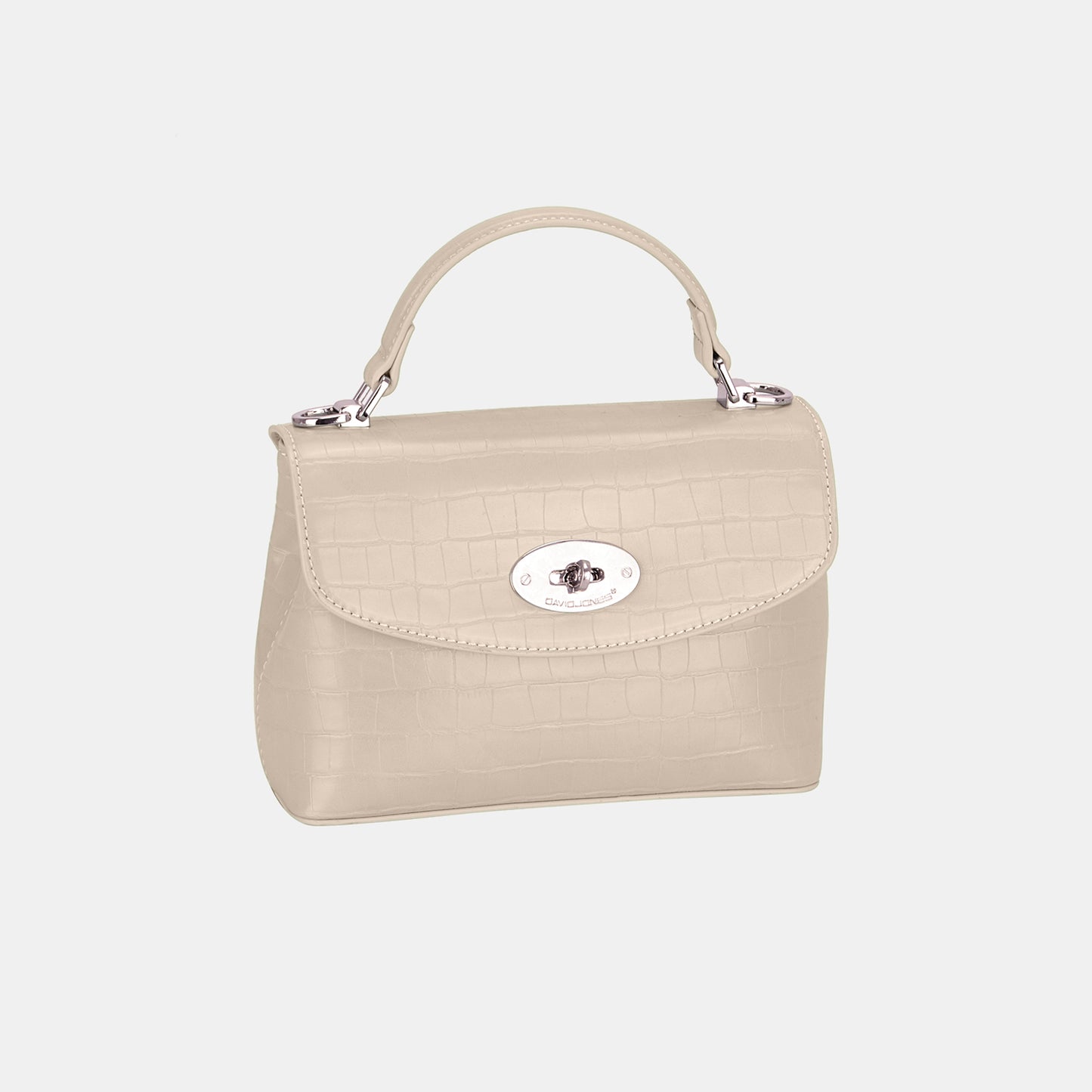 Pastel Tone Mint David Jones Texture PU Leather Handbag