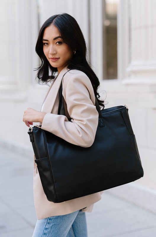 Rectangle SIGNATURE TOTE CARRY ALL ON LAPTOP BAG
