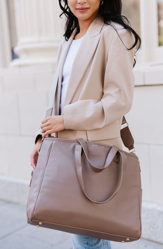 Rectangle SIGNATURE TOTE CARRY ALL ON LAPTOP BAG
