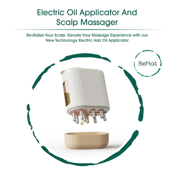 Soft Electric Oil Applicator Scalp Massager 2 in 1.