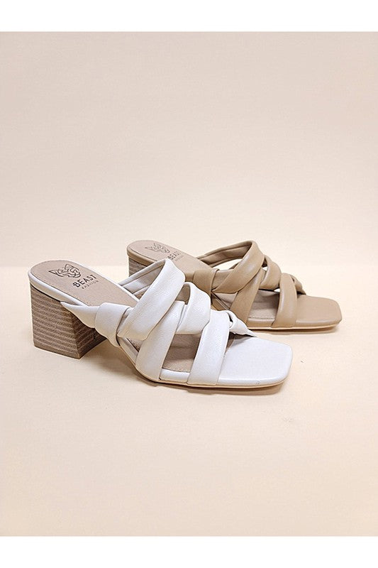 Empty Braided EBIE-HIGH HEEL MULES