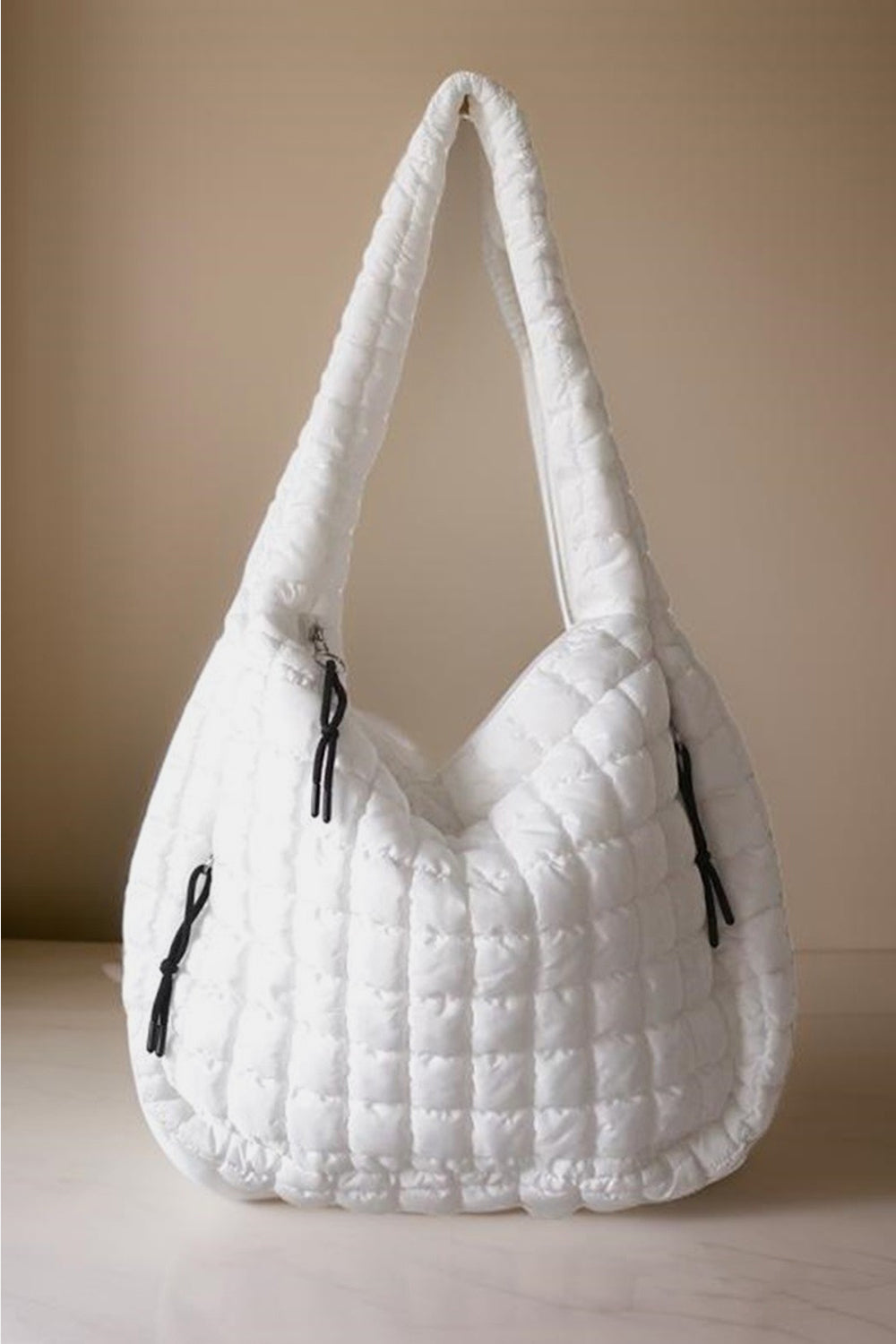 Square Quilted Carryall Crossbody Bag