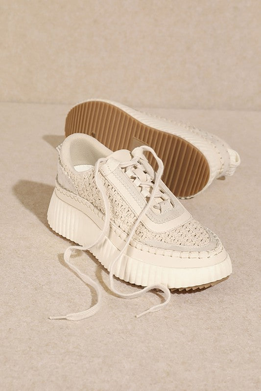 Sand Stone Color CHUNKY, PLATFORM,SNEAKER