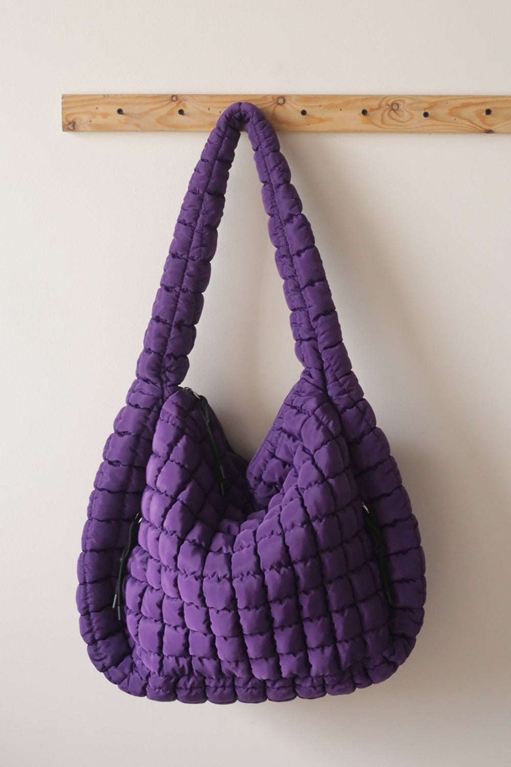 Square Quilted Carryall Crossbody Bag