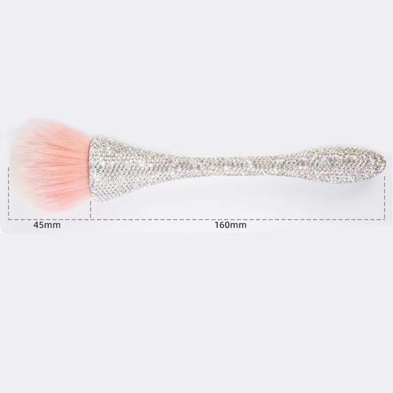 Rhinestones Diamond Handle Makeup Brush Loose Powder Brush Blush Brush Professional Make Up Brush Foundation Blush Soft Hair Brush Tool