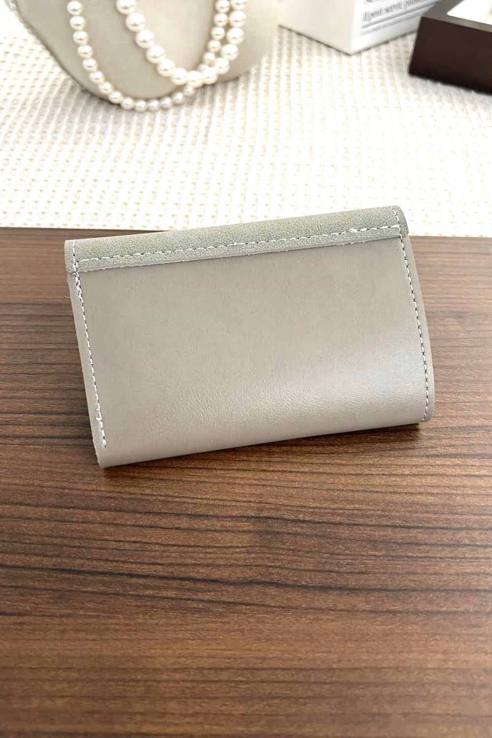 V point Compact Trifold Wallet