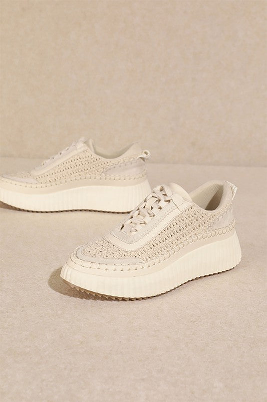 Sand Stone Color CHUNKY, PLATFORM,SNEAKER
