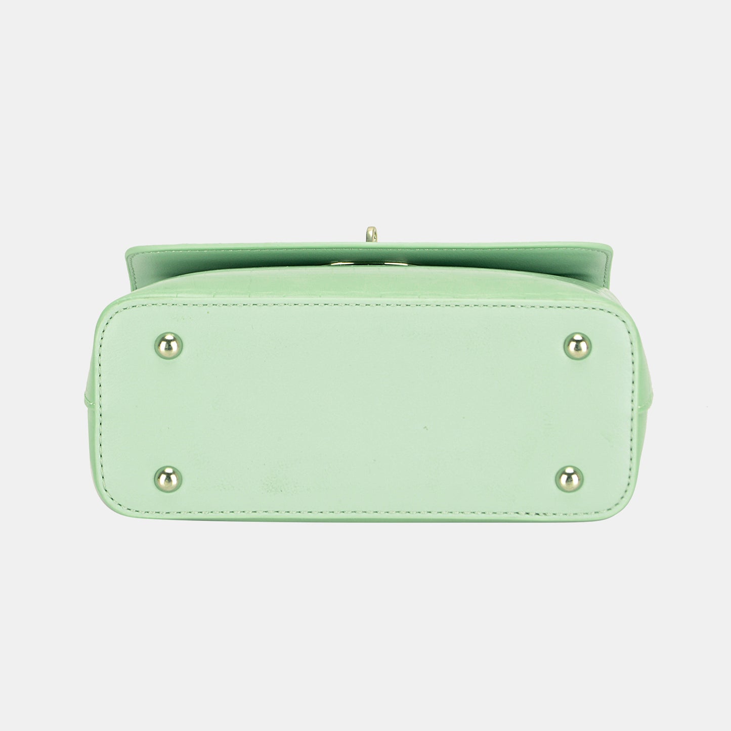 Pastel Tone Mint David Jones Texture PU Leather Handbag