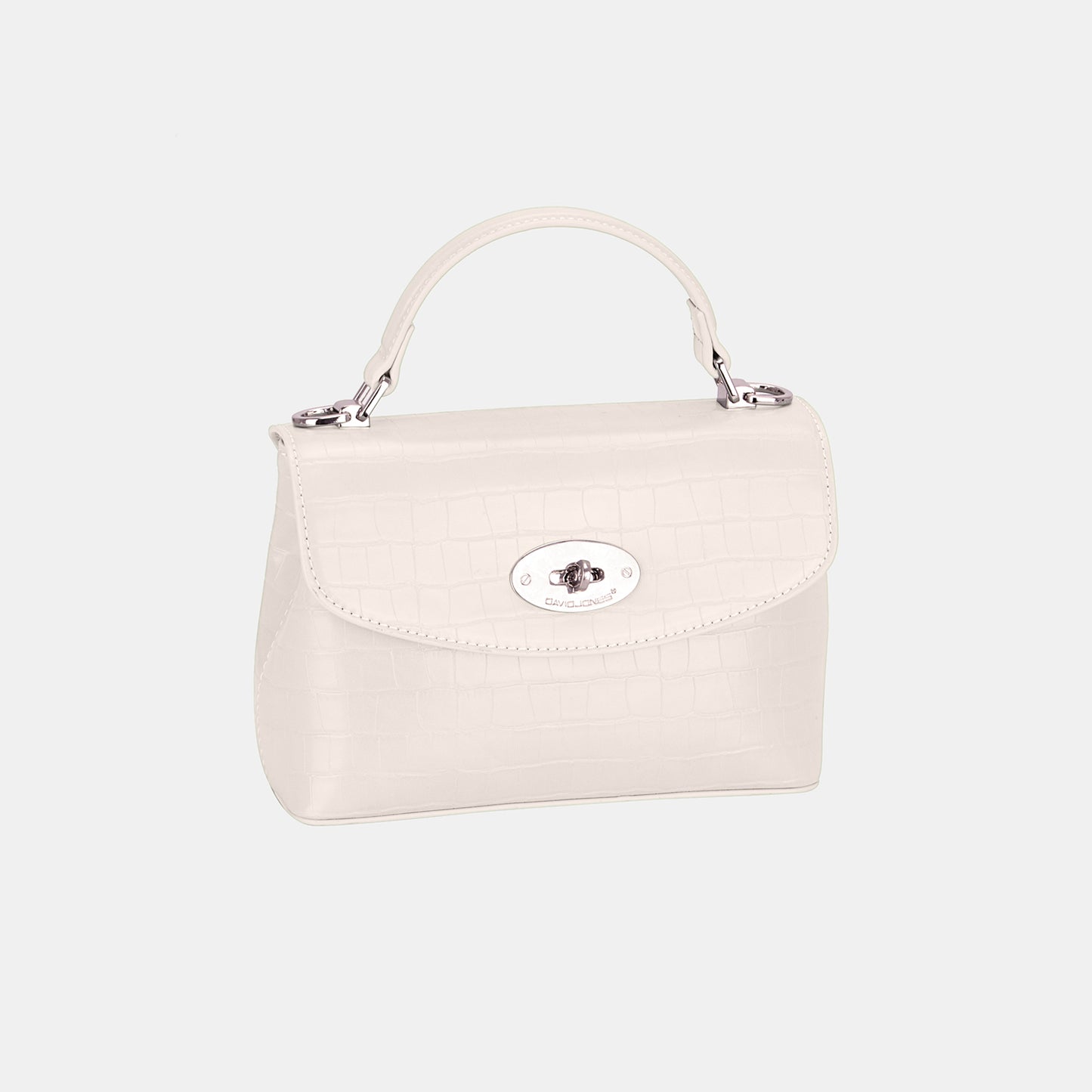 Pastel Tone Mint David Jones Texture PU Leather Handbag