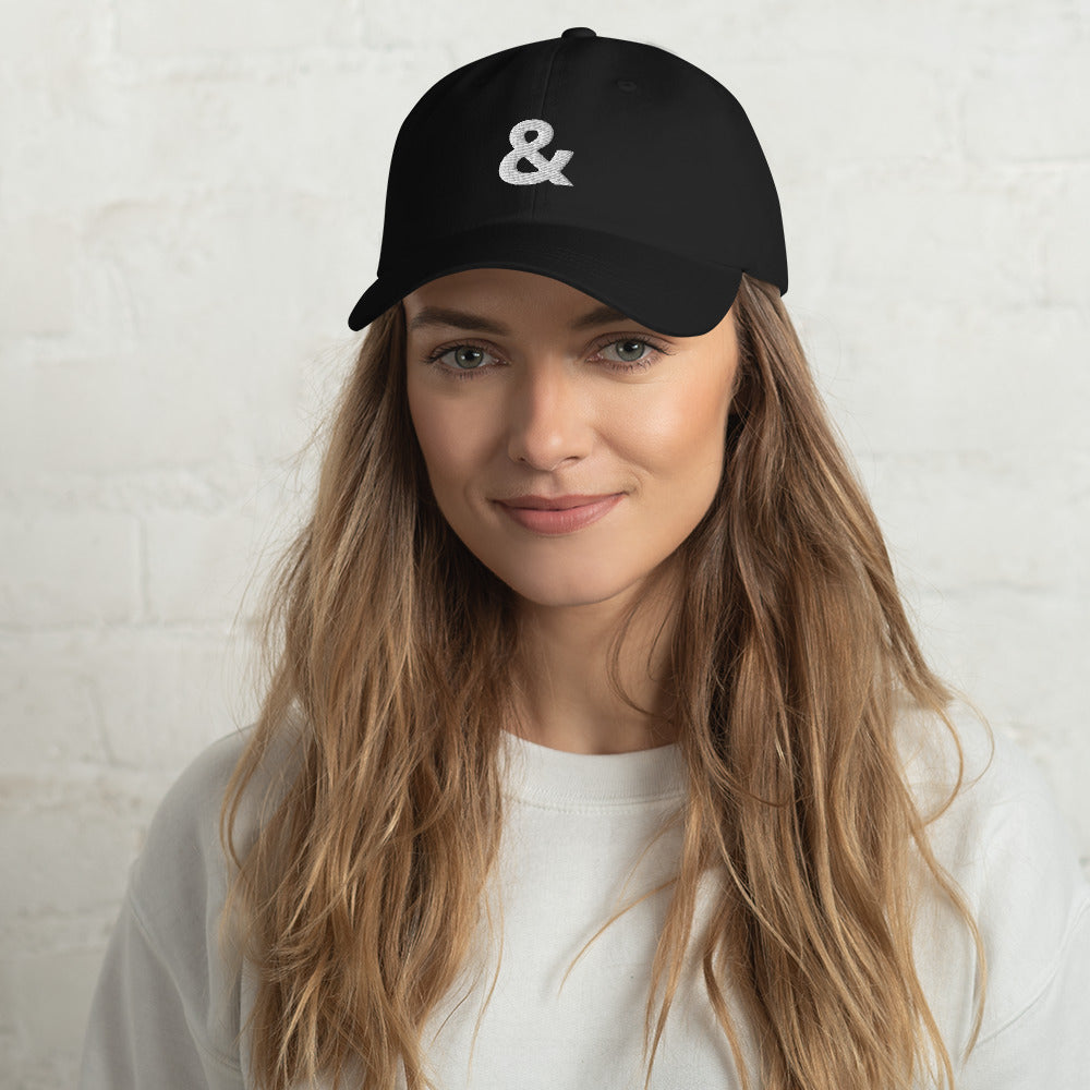 And mark Modern city Black dad style hat