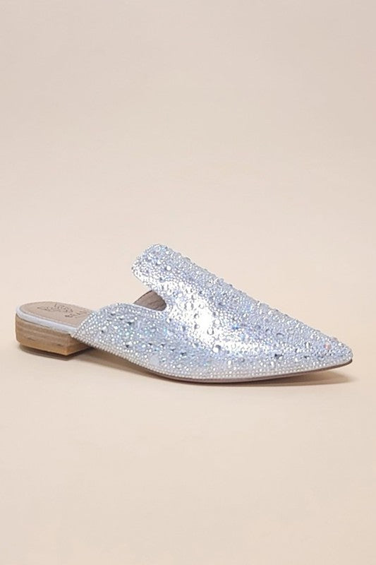 Effortless Mud Mules - POINTED TOE SLIP ON MULE FLATS