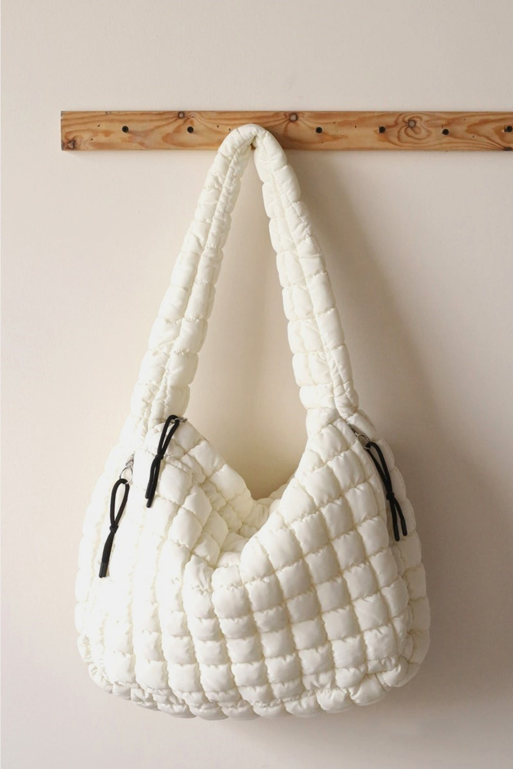 Square Quilted Carryall Crossbody Bag