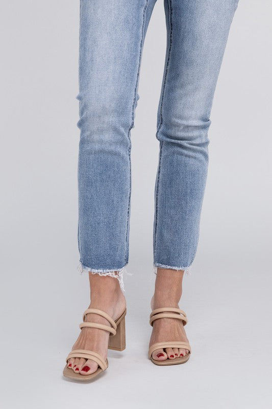 Beige Summer Angela - Strappy Alligator Heel