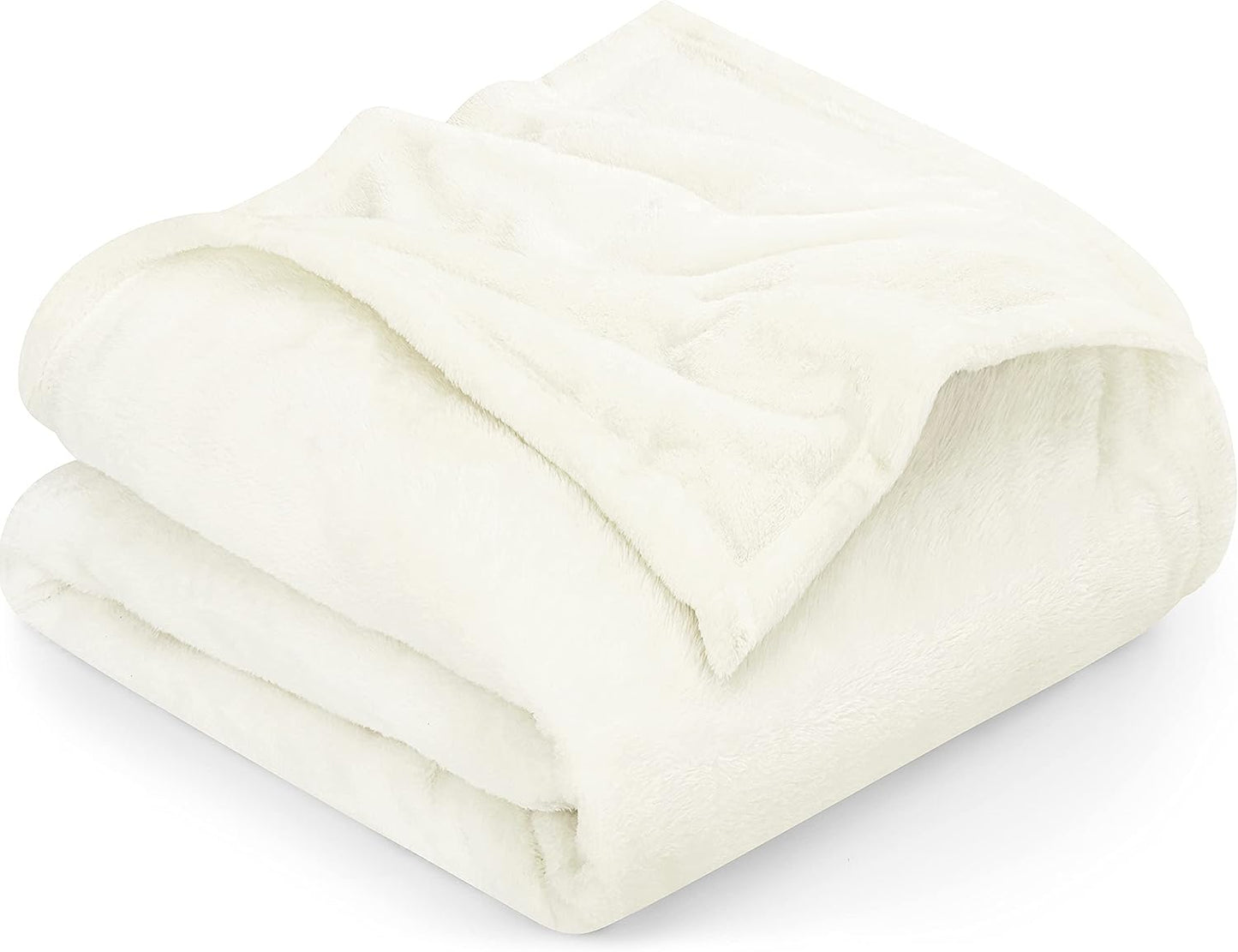 Very Soft Fleece Blanket Queen Size Luxury Bed Blanket Anti-Static Fuzzy Soft Blanket Microfiber (90X90 Inches)