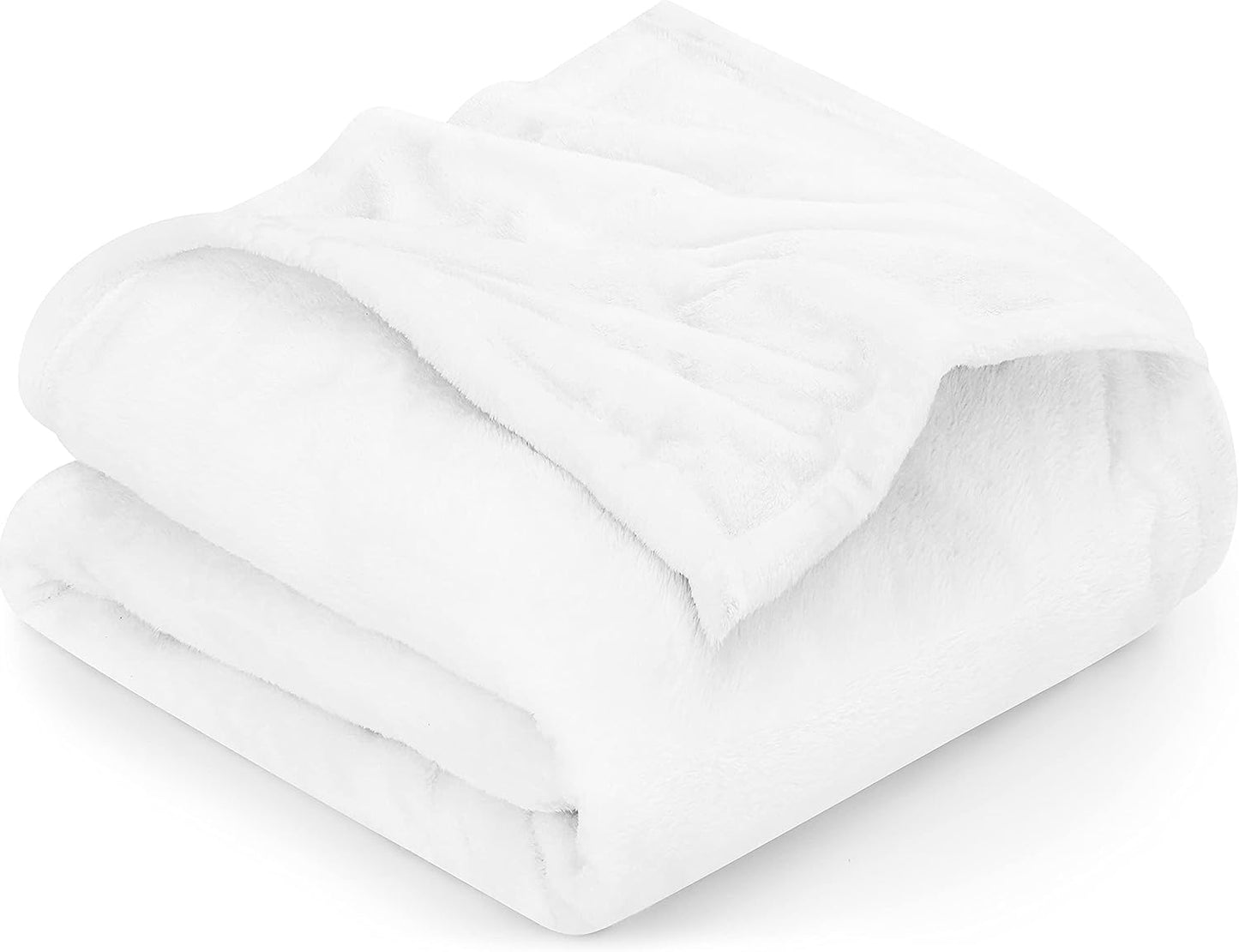 Very Soft Fleece Blanket Queen Size Luxury Bed Blanket Anti-Static Fuzzy Soft Blanket Microfiber (90X90 Inches)