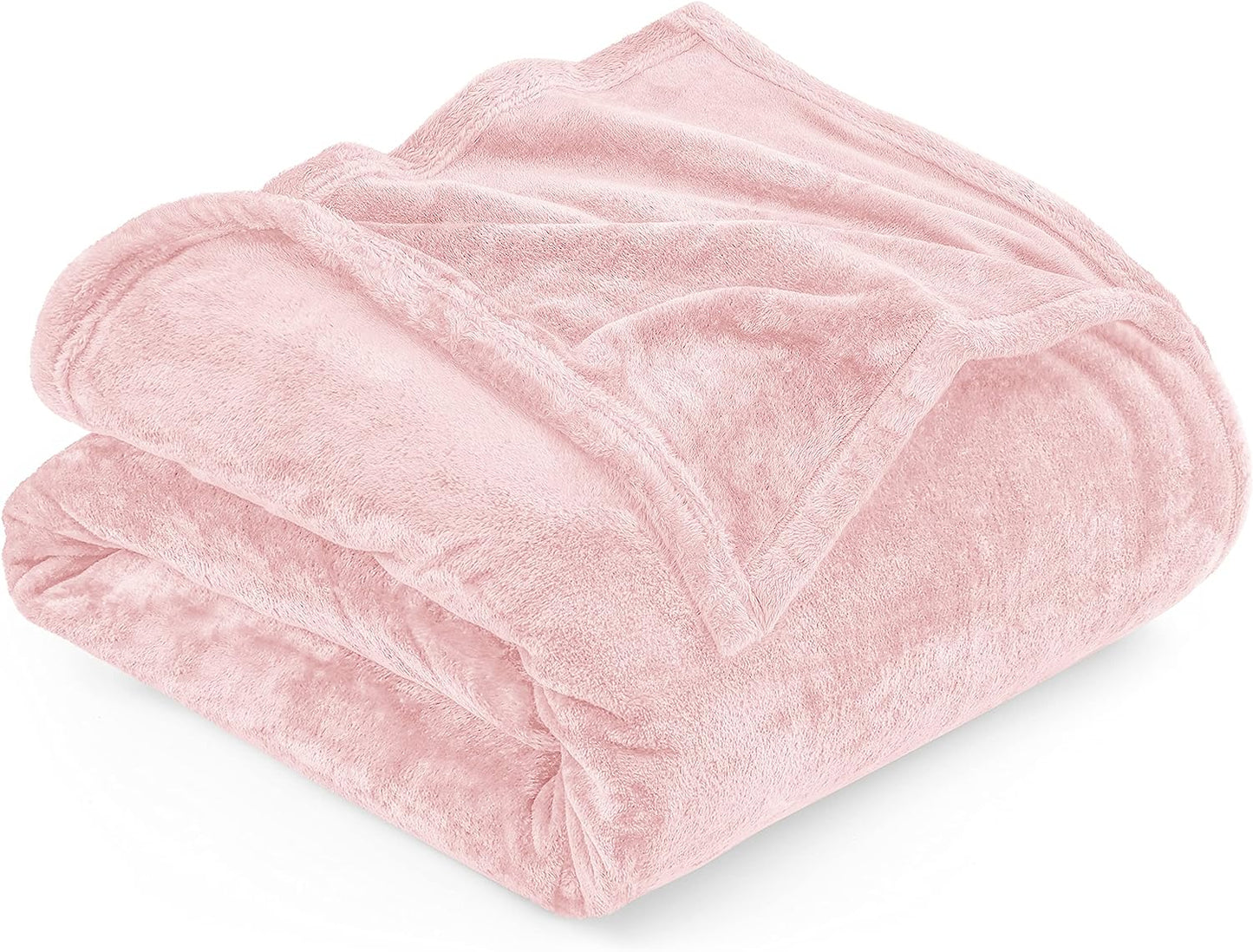 Very Soft Fleece Blanket Queen Size Luxury Bed Blanket Anti-Static Fuzzy Soft Blanket Microfiber (90X90 Inches)