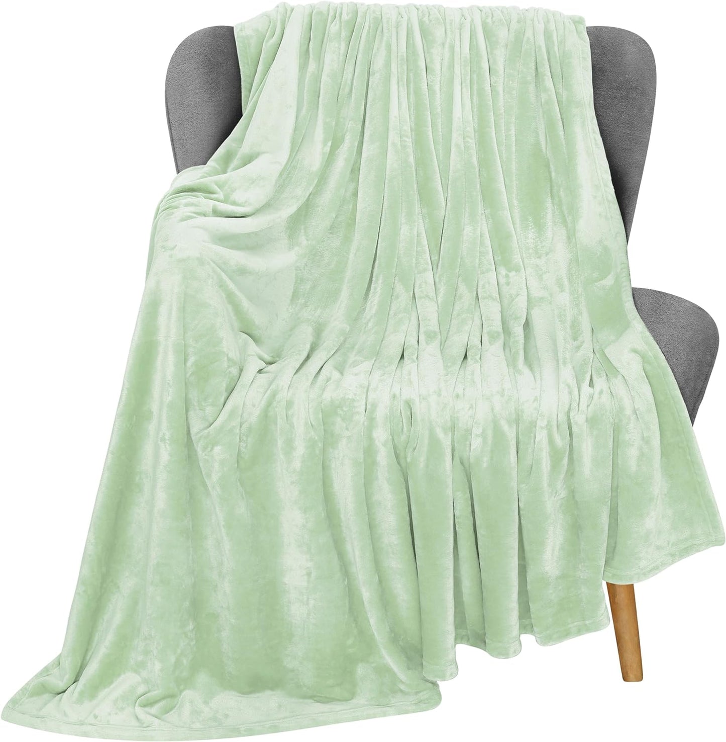 Very Soft Fleece Blanket Queen Size Luxury Bed Blanket Anti-Static Fuzzy Soft Blanket Microfiber (90X90 Inches)