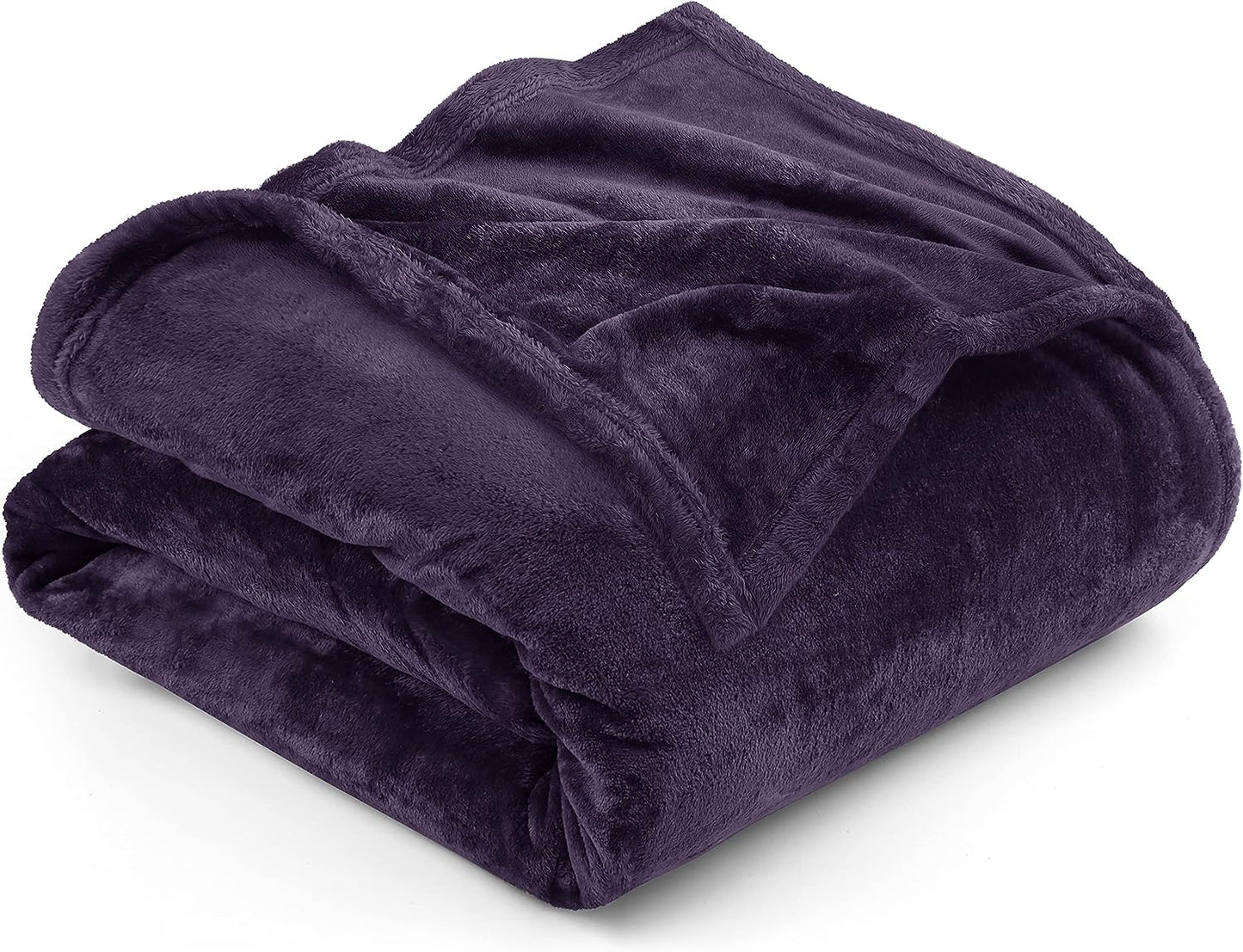 Very Soft Fleece Blanket Queen Size Luxury Bed Blanket Anti-Static Fuzzy Soft Blanket Microfiber (90X90 Inches)