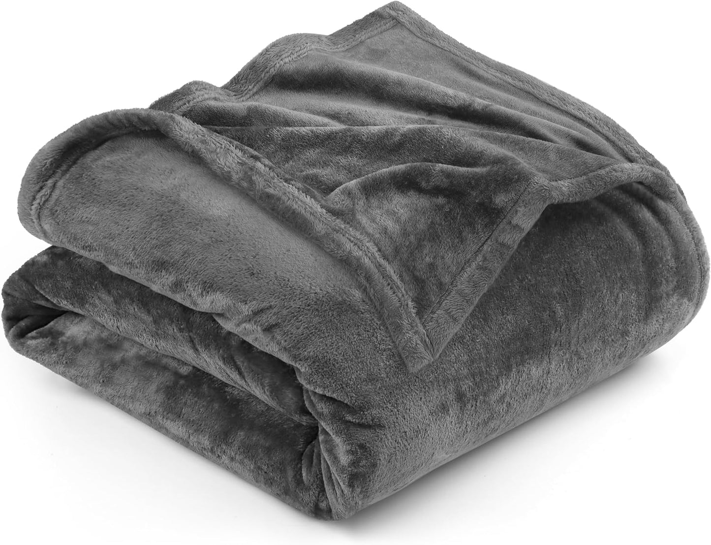 Very Soft Fleece Blanket Queen Size Luxury Bed Blanket Anti-Static Fuzzy Soft Blanket Microfiber (90X90 Inches)