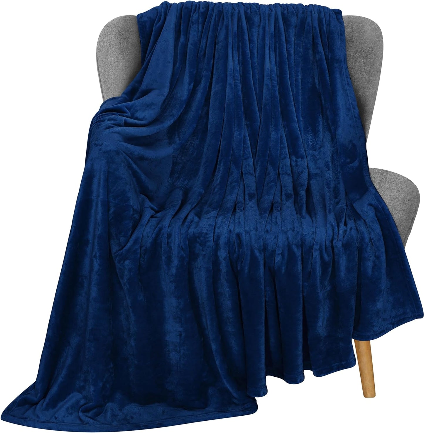 Very Soft Fleece Blanket Queen Size Luxury Bed Blanket Anti-Static Fuzzy Soft Blanket Microfiber (90X90 Inches)