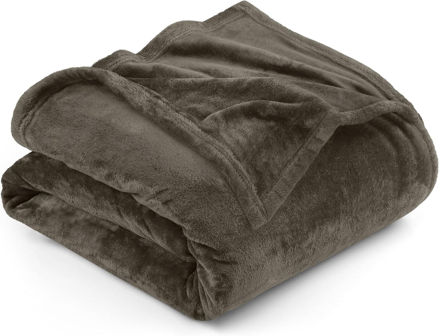 Very Soft Fleece Blanket Queen Size Luxury Bed Blanket Anti-Static Fuzzy Soft Blanket Microfiber (90X90 Inches)