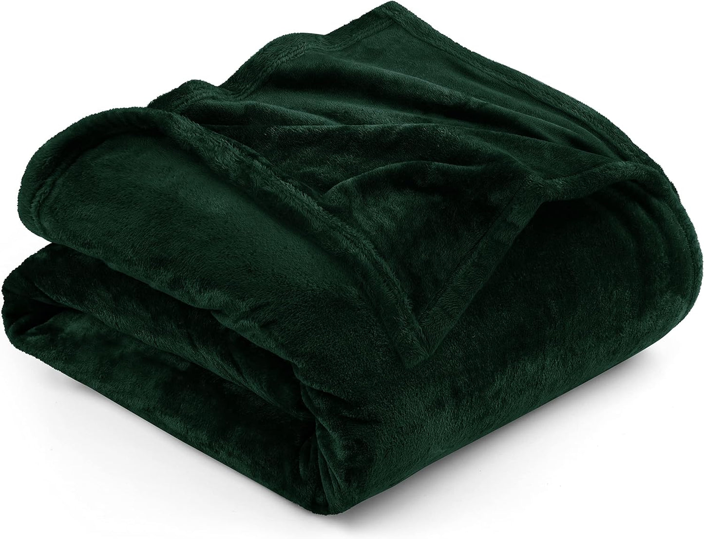 Very Soft Fleece Blanket Queen Size Luxury Bed Blanket Anti-Static Fuzzy Soft Blanket Microfiber (90X90 Inches)