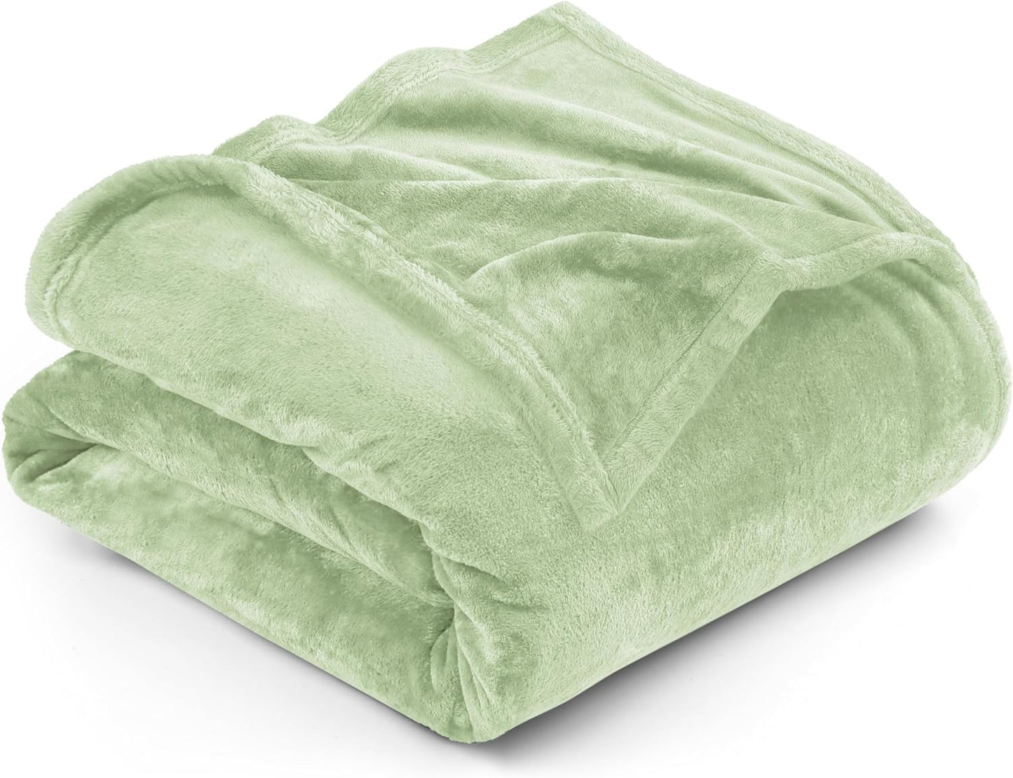 Very Soft Fleece Blanket Queen Size Luxury Bed Blanket Anti-Static Fuzzy Soft Blanket Microfiber (90X90 Inches)