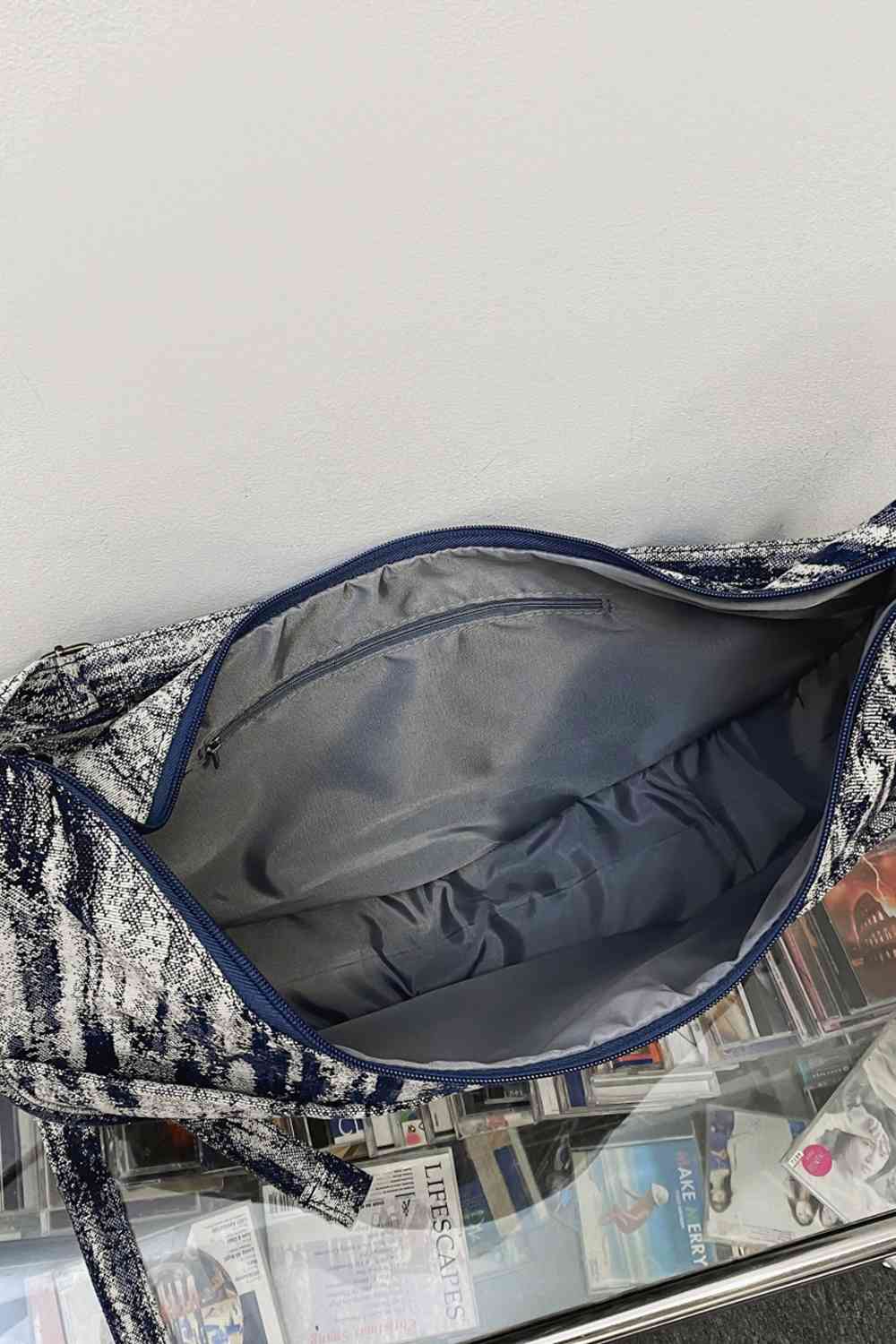 Canvas Abstract Black & White Color matched Sling Bag