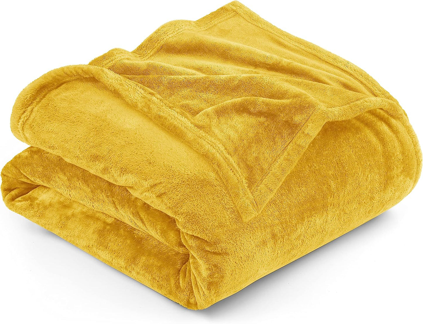 Very Soft Fleece Blanket Queen Size Luxury Bed Blanket Anti-Static Fuzzy Soft Blanket Microfiber (90X90 Inches)