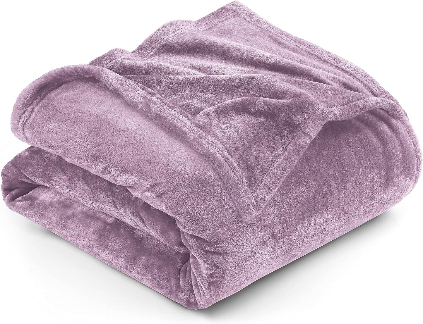 Very Soft Fleece Blanket Queen Size Luxury Bed Blanket Anti-Static Fuzzy Soft Blanket Microfiber (90X90 Inches)