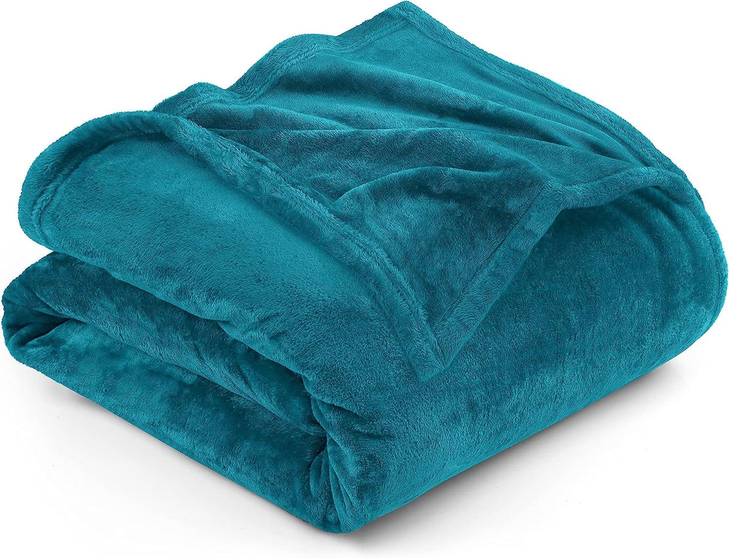 Very Soft Fleece Blanket Queen Size Luxury Bed Blanket Anti-Static Fuzzy Soft Blanket Microfiber (90X90 Inches)