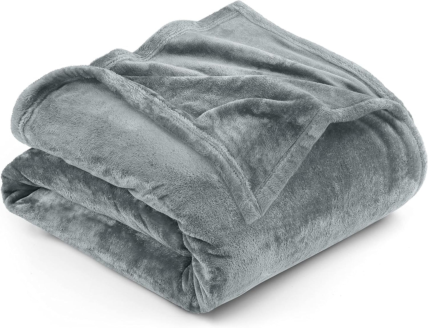 Very Soft Fleece Blanket Queen Size Luxury Bed Blanket Anti-Static Fuzzy Soft Blanket Microfiber (90X90 Inches)