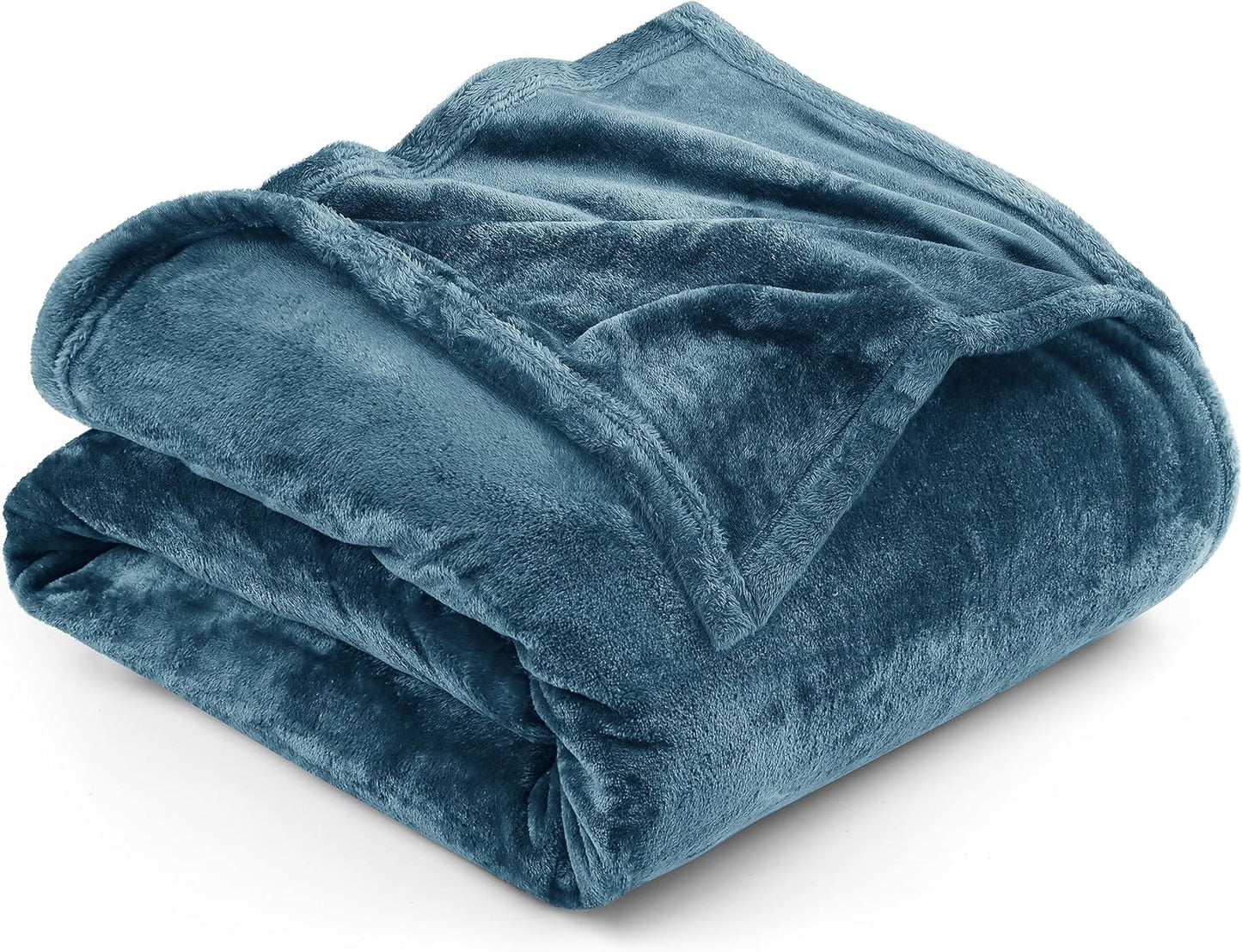 Very Soft Fleece Blanket Queen Size Luxury Bed Blanket Anti-Static Fuzzy Soft Blanket Microfiber (90X90 Inches)