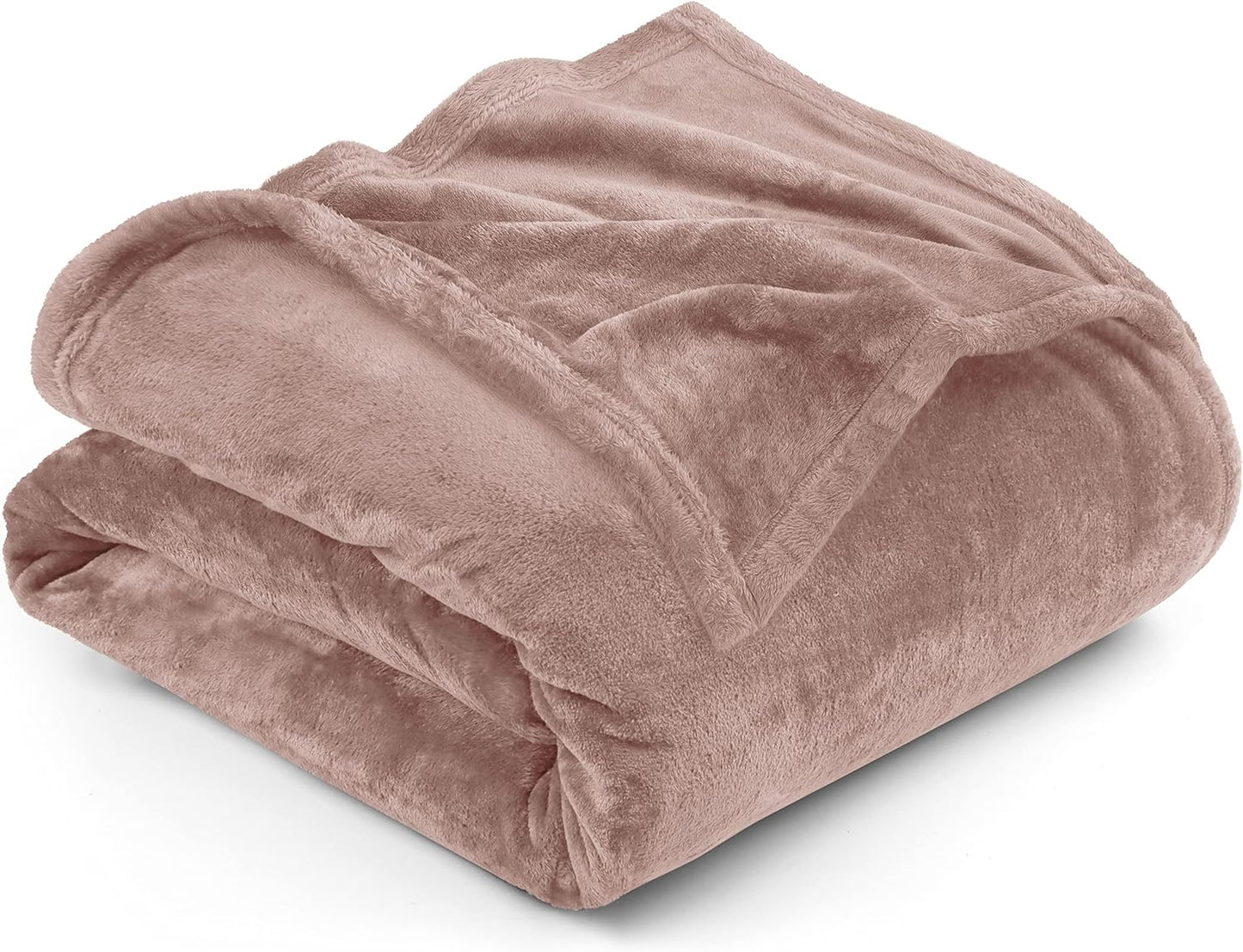 Very Soft Fleece Blanket Queen Size Luxury Bed Blanket Anti-Static Fuzzy Soft Blanket Microfiber (90X90 Inches)