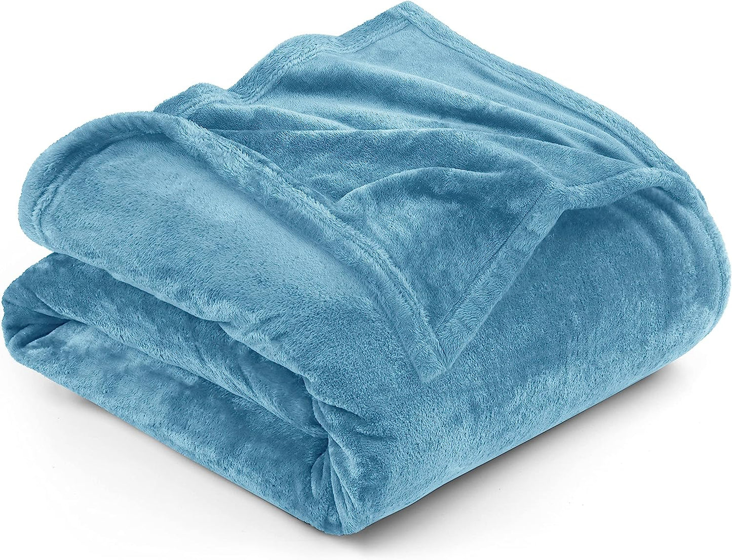 Very Soft Fleece Blanket Queen Size Luxury Bed Blanket Anti-Static Fuzzy Soft Blanket Microfiber (90X90 Inches)