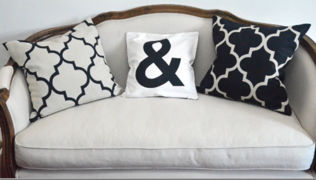 And And "&" logo mark design modern city Basic Pillow