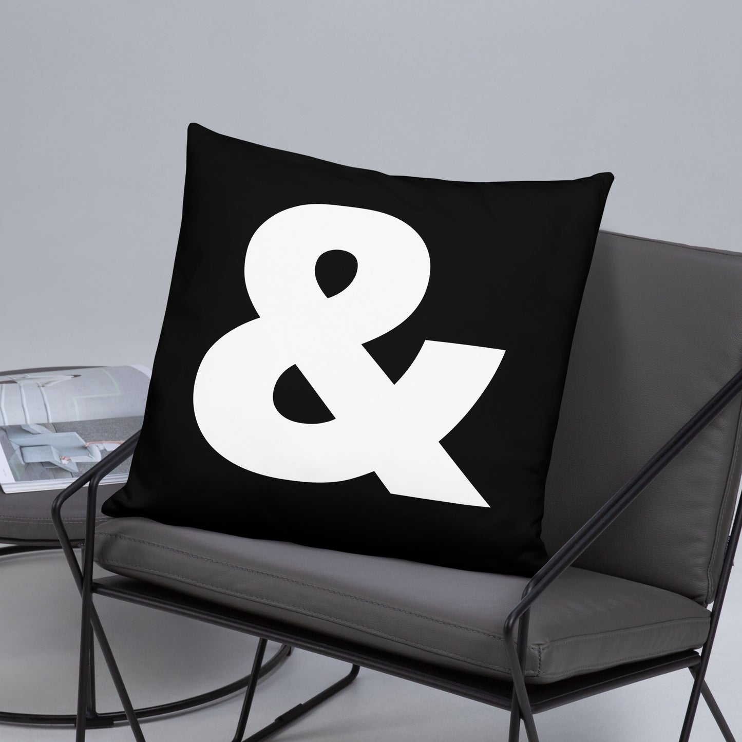 And And "&" logo mark design modern city Basic Pillow