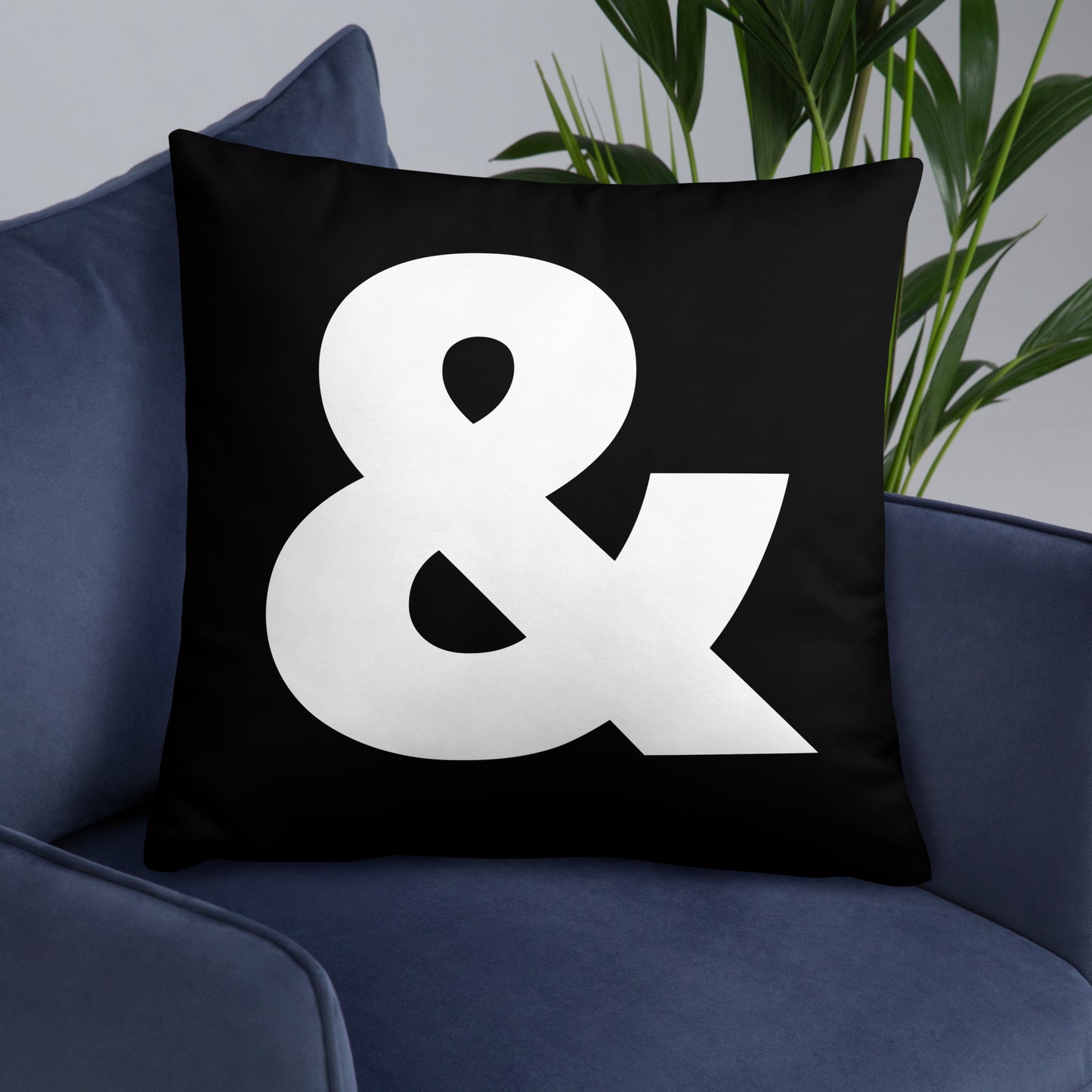 And And "&" logo mark design modern city Basic Pillow
