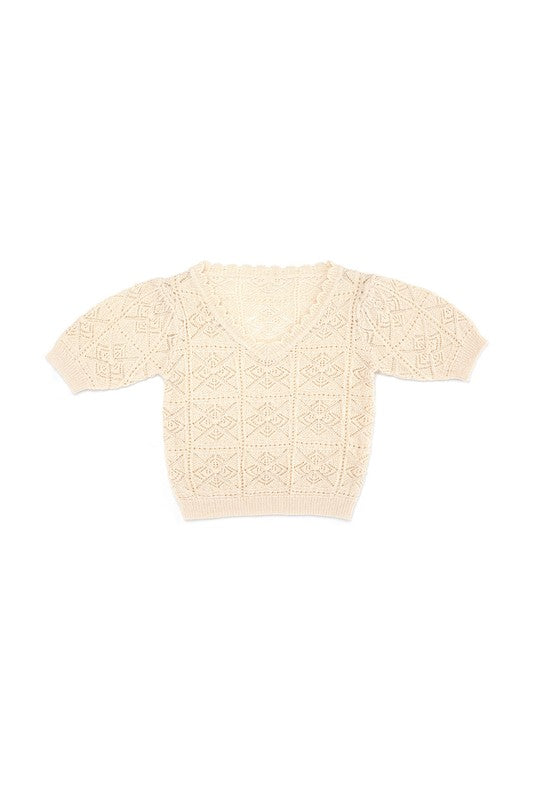 Short Crochet knit top