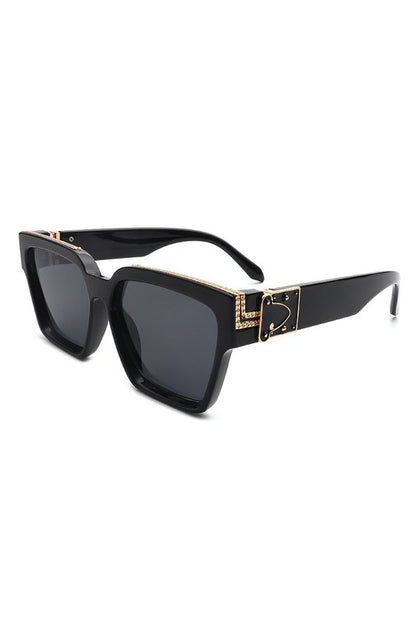 Square Retro Vintage Designer Fashion Sunglasses