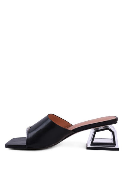 GOFLY NEVER MINIMAL LOW HEEL SANDALS