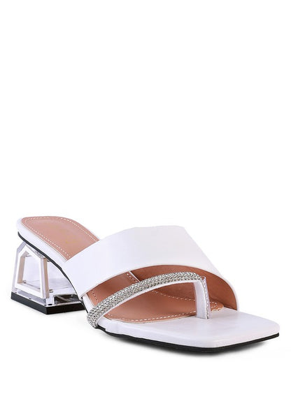 GOFLY NEVER MINIMAL LOW HEEL SANDALS