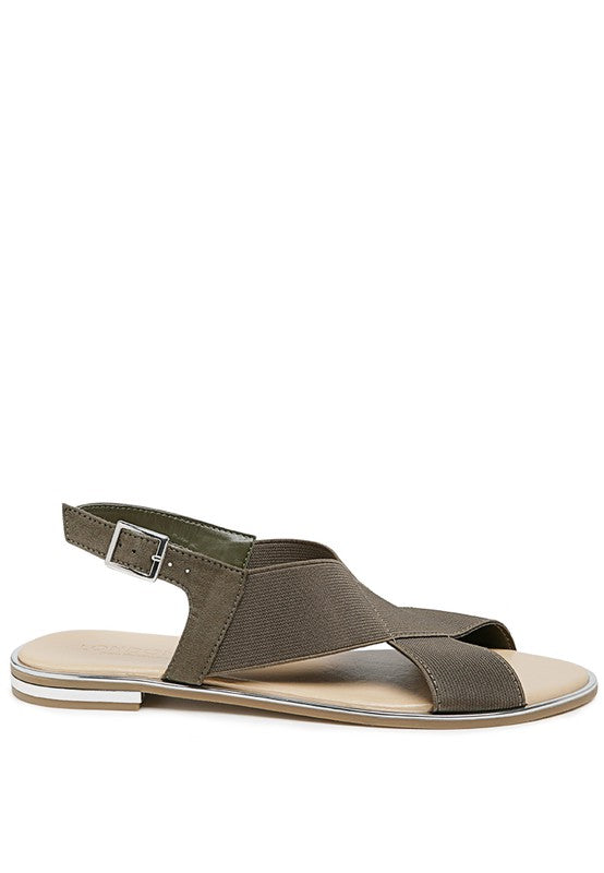 SNUGGLE WIDE STRAP FLAT SANDAL