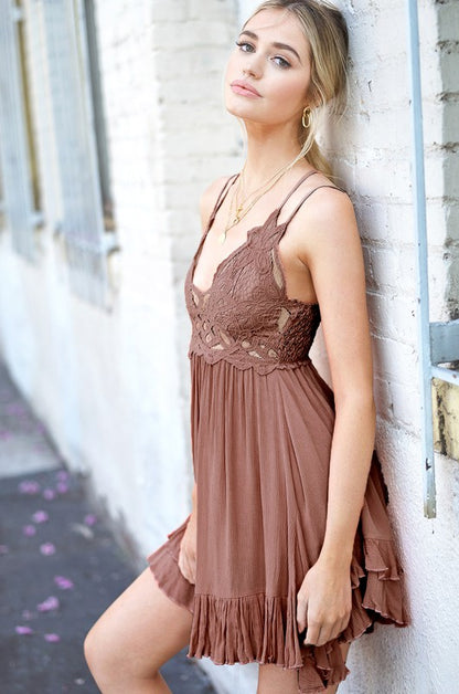 Bohemian Ruffle Cute Monterey Dress